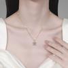 Necklace Classic Letter Pendant 1 Carat D Color Moissanite Jewelry Collarbone Chain