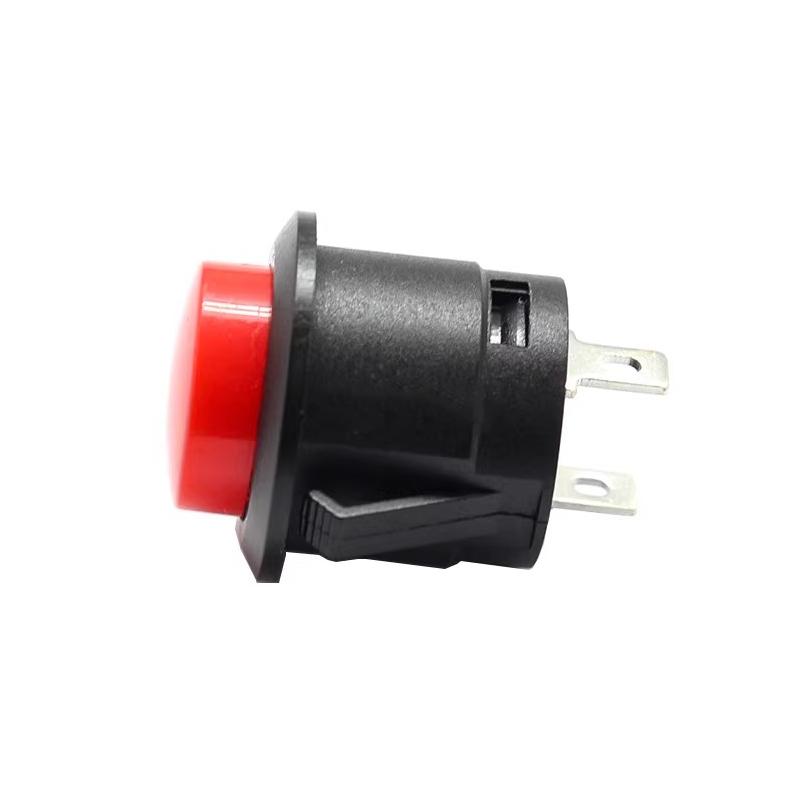 5/20PCS R13-507 Snap on Button Inching Switch 16MM Round Lockless Self Reset Switch Panel Mounting 3A125V/1.5A250VAC