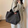 Korean Style Leopard Print Shoulder Bag Large Capacity Women Handbag Simple Canvas Tote Bag  Sports