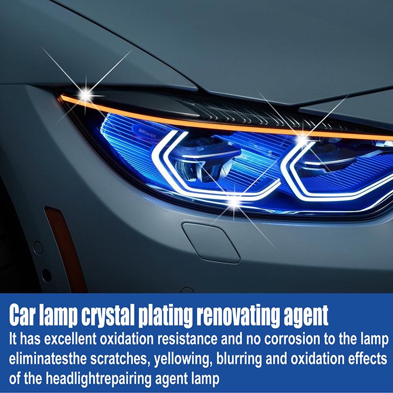Car Headlight Restoration Liquid Removing Oxidation Dirt Scratch Headlamps Repair Polish Kit Auto Light Protective Coating Tool