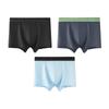 Youkeshu Men's 7A Antibacterial Cotton Boxer Briefs (3-Pack)