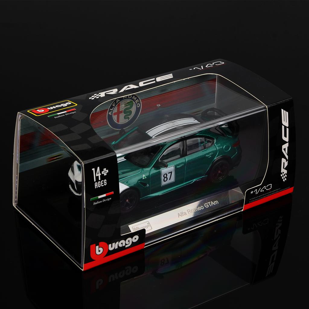 Bburago 1:43 Alfa Romeo GTAm Alloy Sports Car Model Diecast Vehicles Static Collectible Toy Ornament