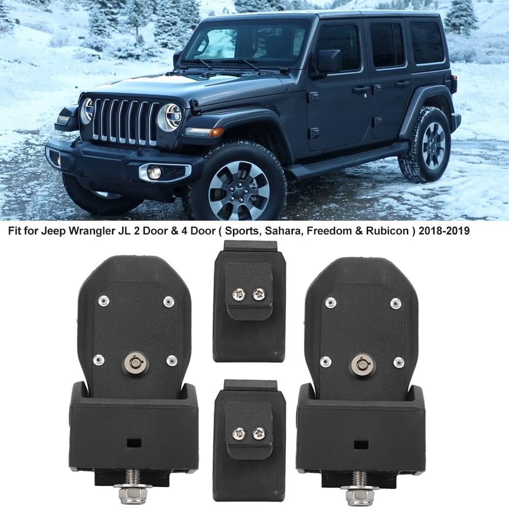Car Hood Lock Latches Buckle Pins Catch with Key Fit For Jeep Wrangler JL 2018+