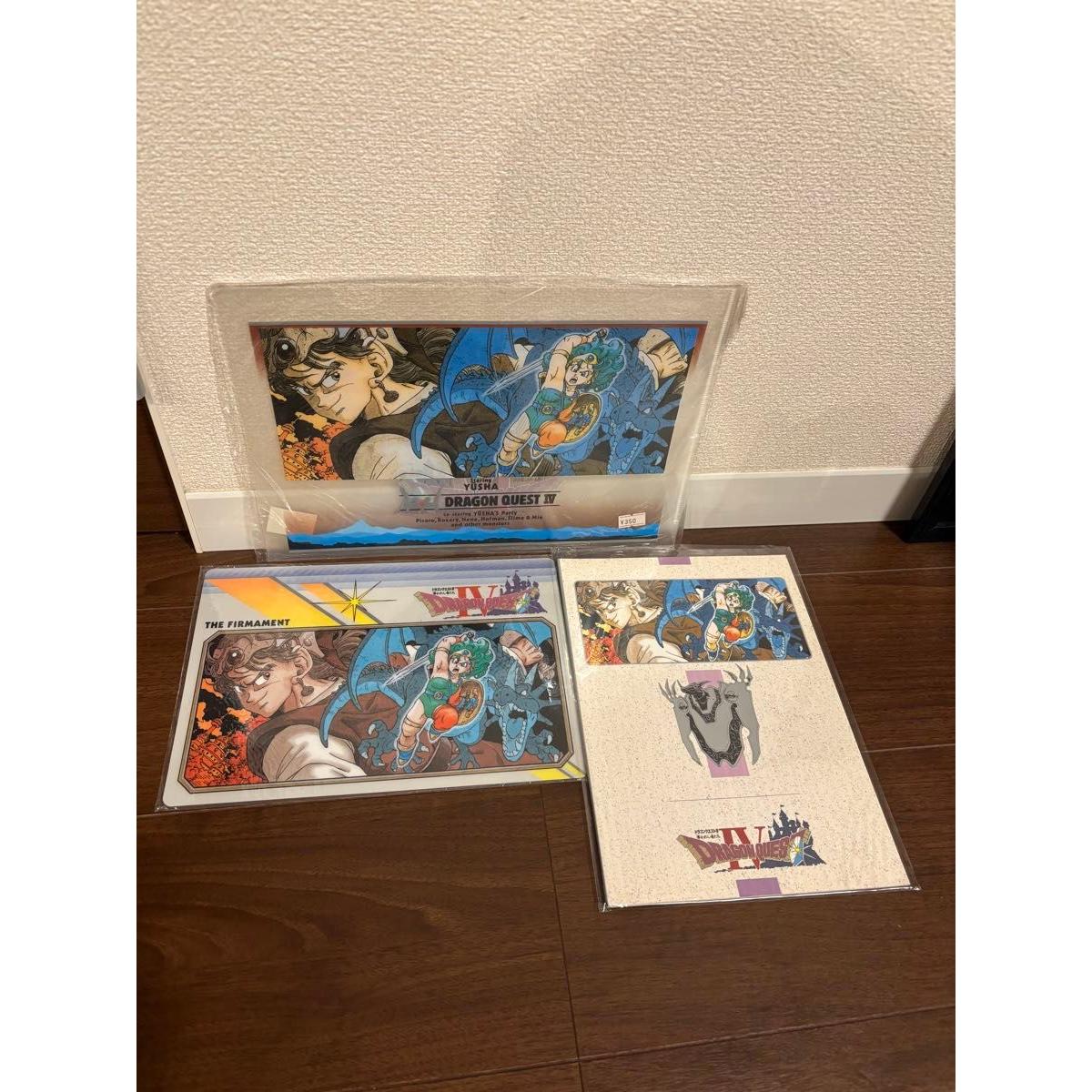 Used Dragon Quest IV Sheet, Clear File, Character Note 3-piece set
