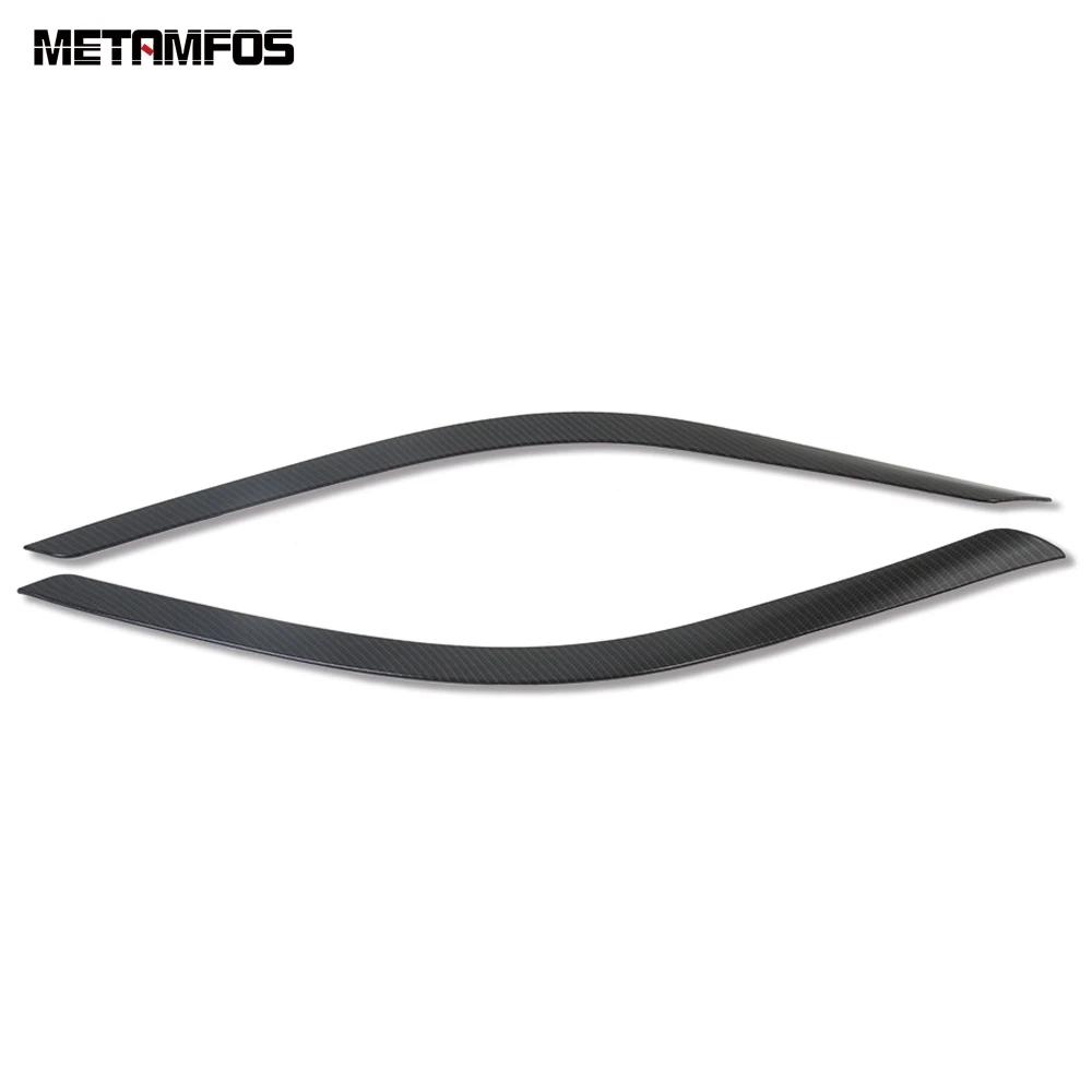 Car Accessories For Toyota CHR C-HR 2016-    Carbon Fiber Head Light Lamp Eyelid Eyebrow Headlight Molding Trim