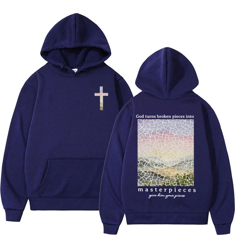 Bible Verse Christian Autumn and Winter Printing Sweater Hoodie Religious Gift Jesus Apparel for Men Gothic