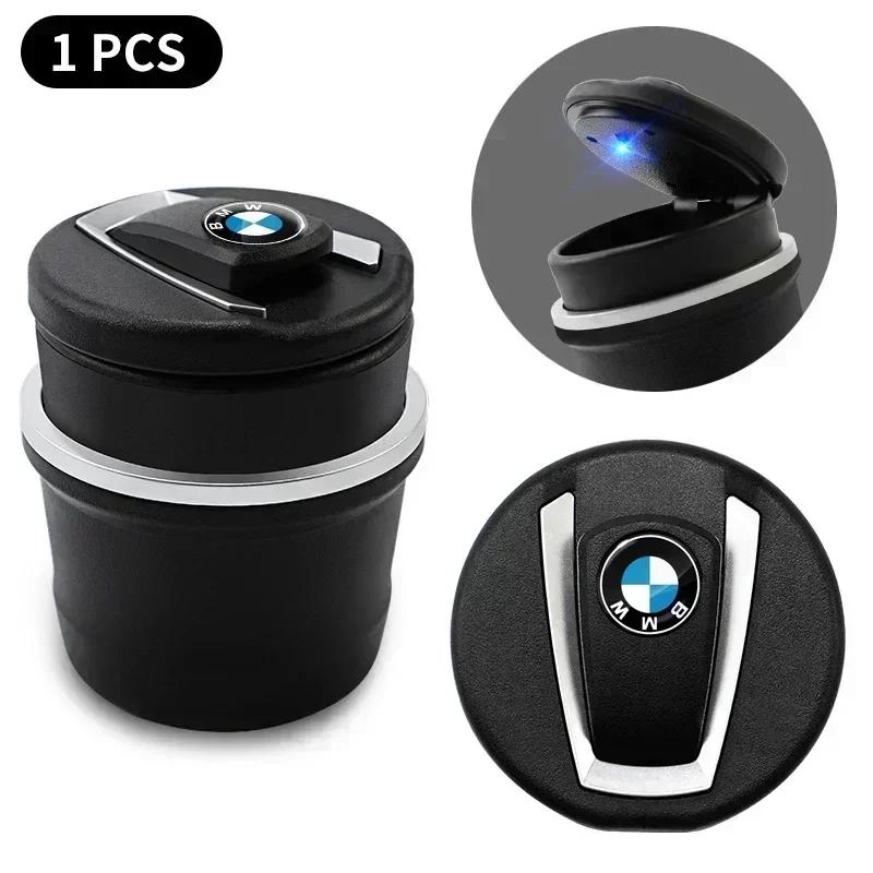 2025 E46 x5 Car Cigarette Ashtray Cup With Lid With LED Light Portable For BMW M M3 M5 M6 X3 E46 E90 E39 F10 F20 F30 G20 E60 E36