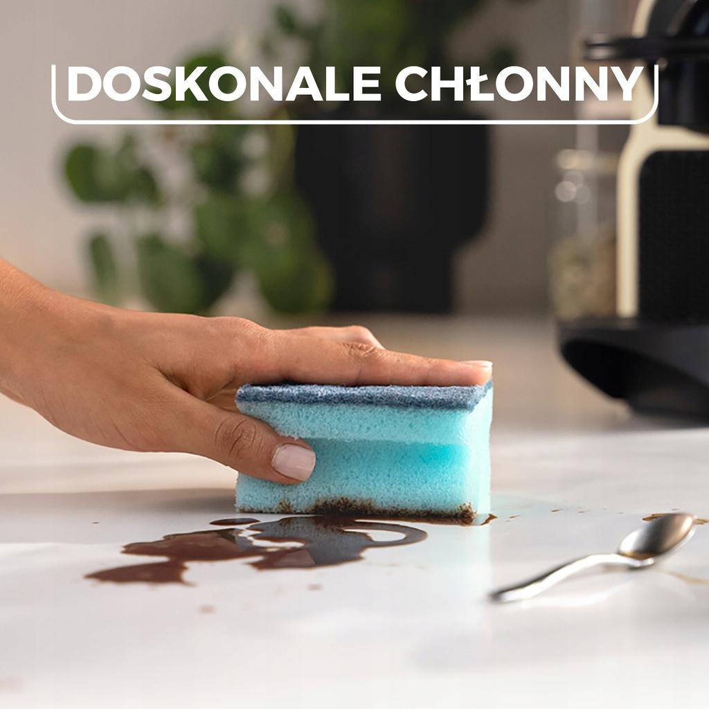 Zmywak kuchenny profilowany Vileda Pro Clean 3 szt. z enzymami