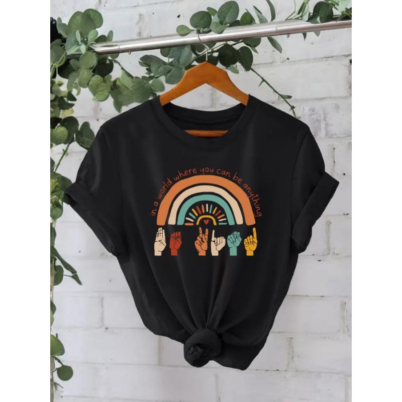 YYFS Damemote Uformelt sommer vår med korte armer bluser og skjorter med o-hals