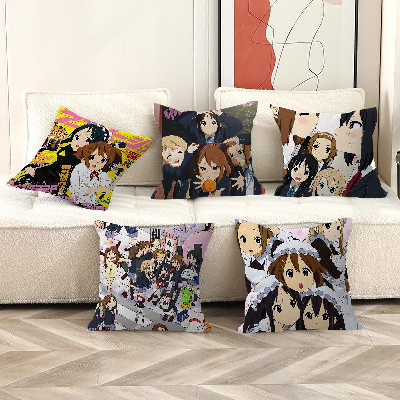 K-On Anime Pillow Cover For Bedroom Room And Living Room Sofa Decorative Cushion Cover