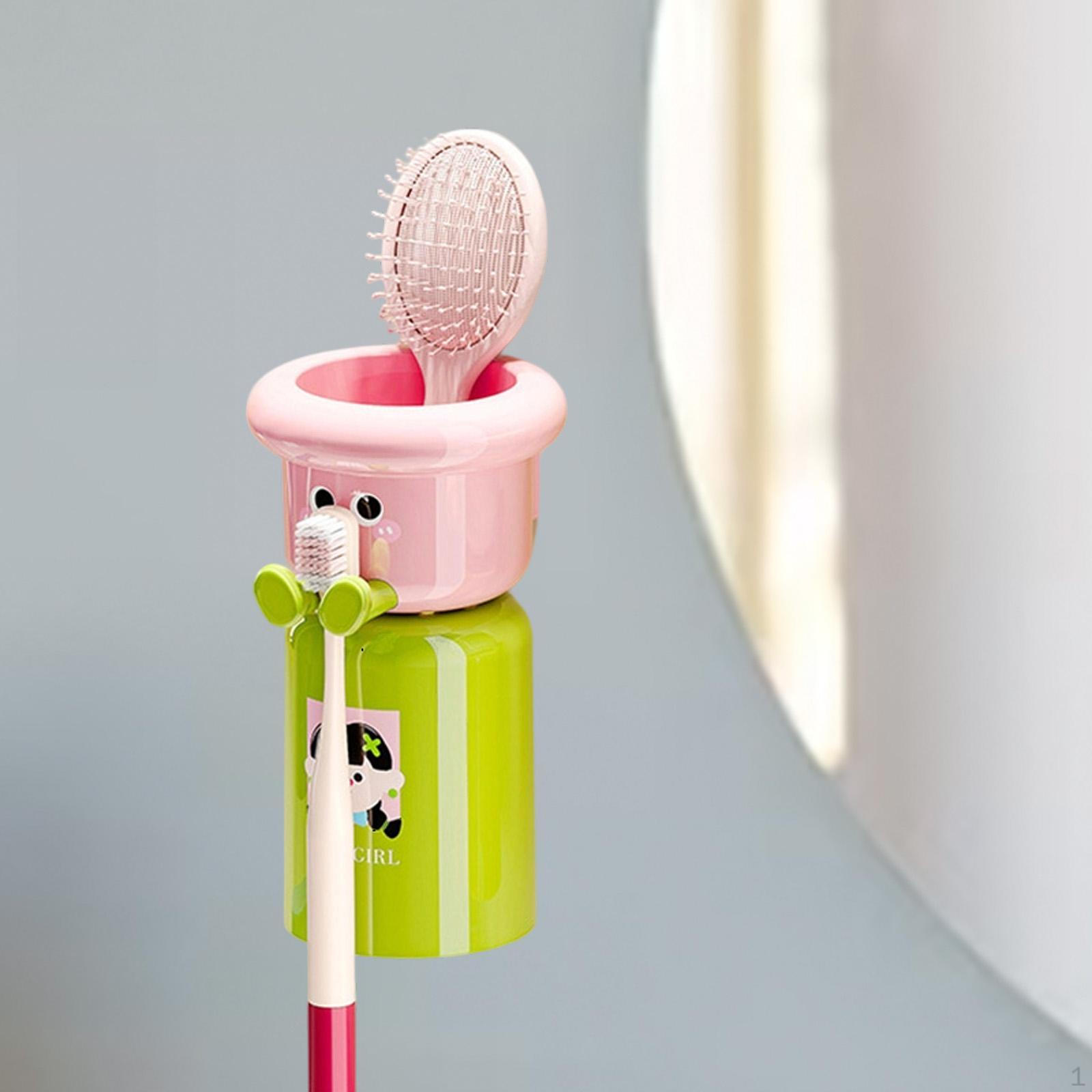 

Стаканчик и держатель для зубных щеток, бытовая подставка для зубной пасты, настенная, многофункциональная, милая pink green