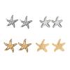 Fashionable Starfish Studs Earrings Comfortable Beach Vacation Jewelry for Women Gift for Her