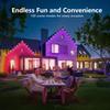 MIMI RGB Permanent Outdoor Lights for House,150FT RGB+IC Smart Outdoor Decor, or Christmas, Holiday, House Roof Lighting