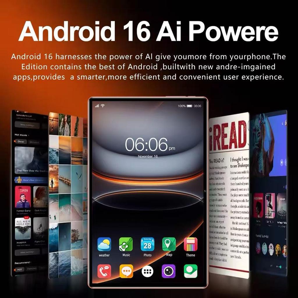 Pad 17 ProMax Android Tablet: 16+512GB Large Screen with Eye Protection