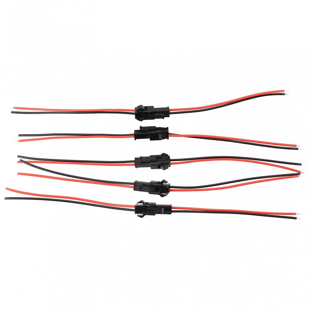 Long Lasting Durability 10PCS SM 2Pins 2P Female Male Connector Cables