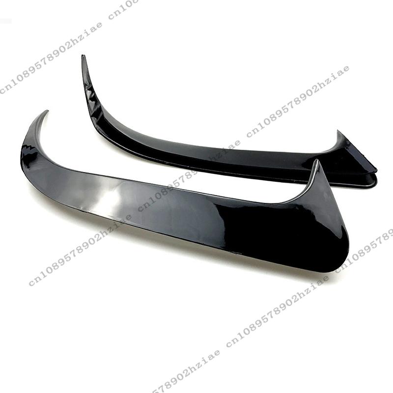 2pcs Gloss Black Rear Bumper Spoiler Fins Trims For Mercedes-Benz CLA-Class W117 C117 CLA200 220 250 260 45 AMG 2013-2019 Tuning