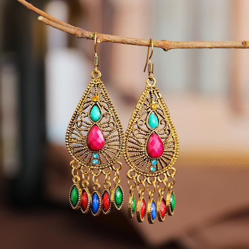 Your Dixi Colorful Retro Flower Earrings - Ethnic Style Daisy Jewelry