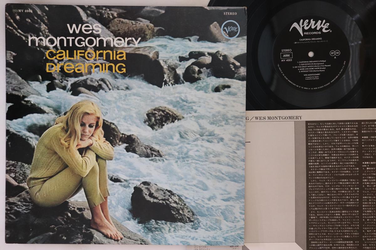 

LP Record WES MONTGOMERY - California Dreaming MV4003 VERVE 1977 Japan Jazz Used