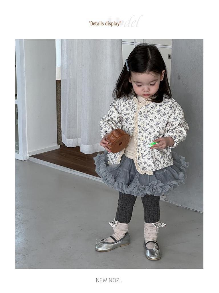 2025 Autumn Korean Style Girls' Outfit Set: Fashionable Coat and Early Autumn Wear