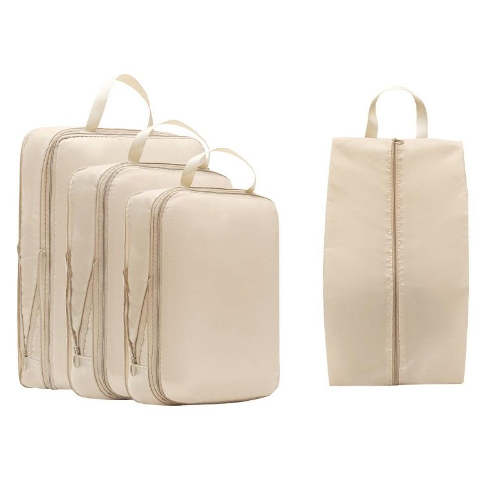 4pcs/set Lightweight Travel Storage Bag Multifunctional Packing Cubes Bag Travel Accessories