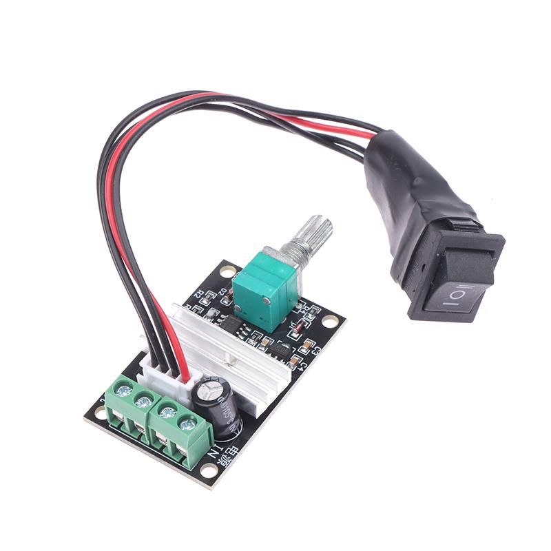 Dc 6V 12V 24V 3A Pwm Motor Speed Controller Adjustable Speed Dc Motor Driver Forward Reverse Switch