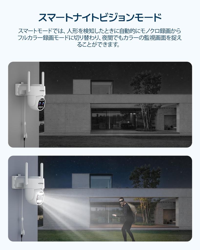 VORGUT Überwachungskamera für den Außenbereich mit 10x optischer kabelloser Überwachungskamera mit automatischer Verbindung bis zu 10 Kameras in einem Set IP66 AI Bewegung Garantie