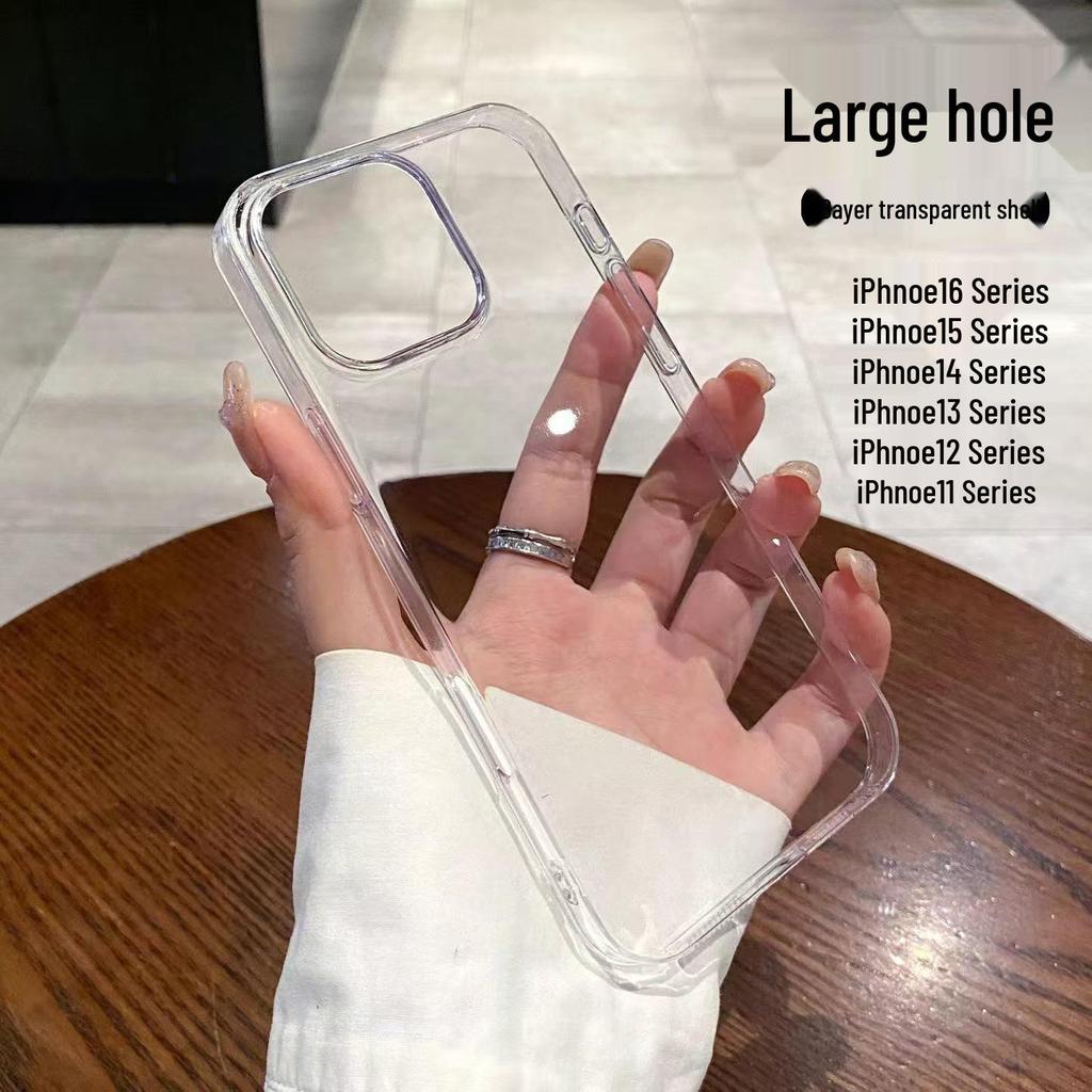 Husă Transparentă cu Acoperire Completă pentru Telefon pentru iPhone 16 Pro Max, Compatibilă cu Apple 17, Nu Îngălbenește, Rezistentă la Șocuri, Carcasă Dură Rezistentă