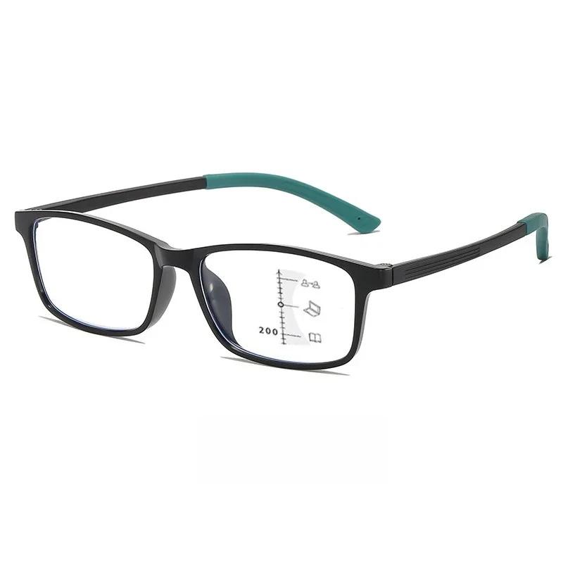 New Ultra-Light  Anti-Blue Light Presbyopia Glasses Multi-Functional Near And Far Progressive Multi-Focus Reading Glasses