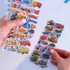 6/12pcs 3D Bubble Stickers Cartoon Engineering Vehicle Various Styles Reusable Children Sticker Toys Birthday Gift for Boys TMZ