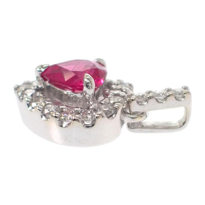 no brand  Pendant top pink K18 white gold Women