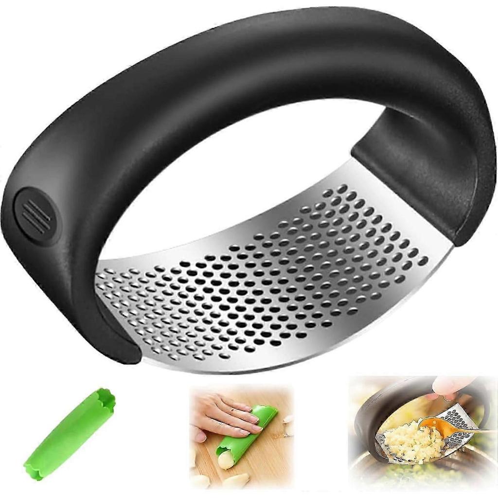 "Effortlessly Crush Garlic with a Garlic Press Stainless Steel,Garlic Press