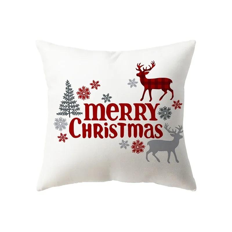 Christmas Themed Pillowcases Car Ornaments Office Santa Claus Living Room Sofa Home Pillowcases
