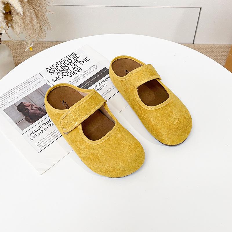 

Дофамин Обувь Boken женская платформа Мэри Джейн сумка голова тапочки женская весна новая мягкая подошва Boken один педаль и половина тапочки 40 лимонно-желтый