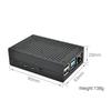Raspberry Pi 4 Metal Case with Fan Support, Dual Color Options