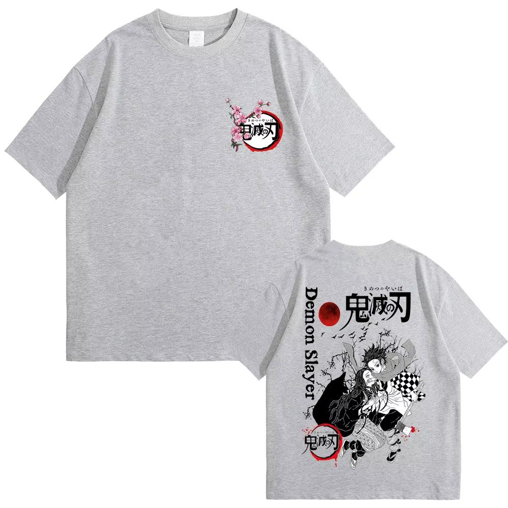 

Аниме Клинок, рассекающий демонов Футболка с принтом логотипа Сакуры Камадо Нэдзуко и Камадо Тандзиро Мужская Женская Повседневная Мягкая Хлопковая Футболка 4XL