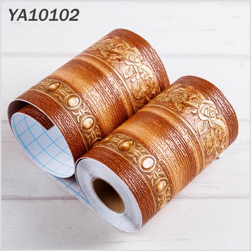5 Meter PVC Self-Adhesive Border Pattern Sticker Wall Skirting Waistline Decor Waterproof Kitchen Bathroom Tile Wall Decals