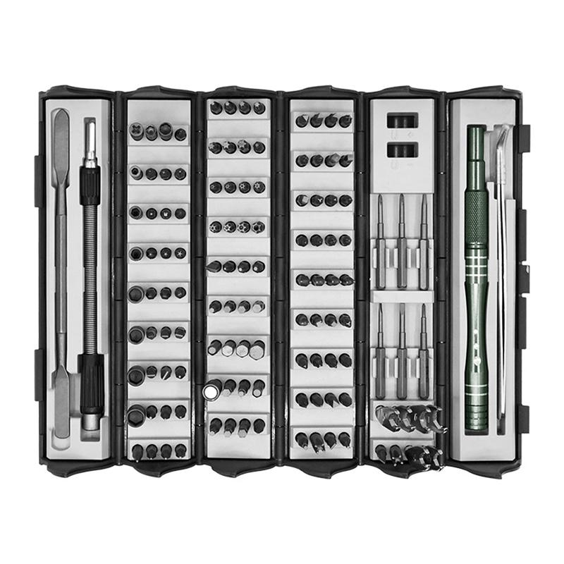 128 In 1 Precision Screwdriver Set Magnetic Screw Nuts Bits Multi Functional Household Repair Tools Kit For Laptop