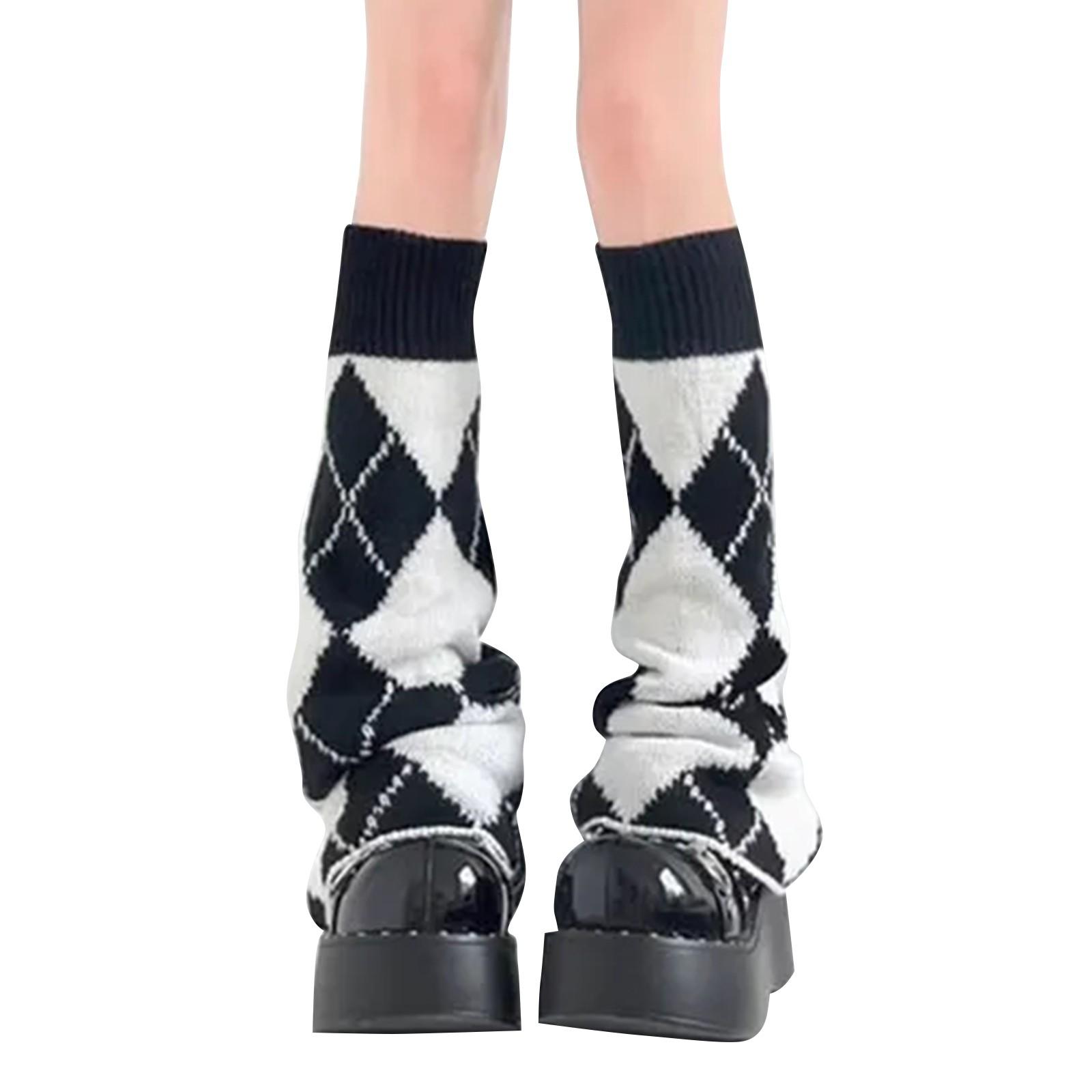 

Носки Retro Hot Girl Pile Socks Wide Leg Socks Двусторонние носки One Size чёрный