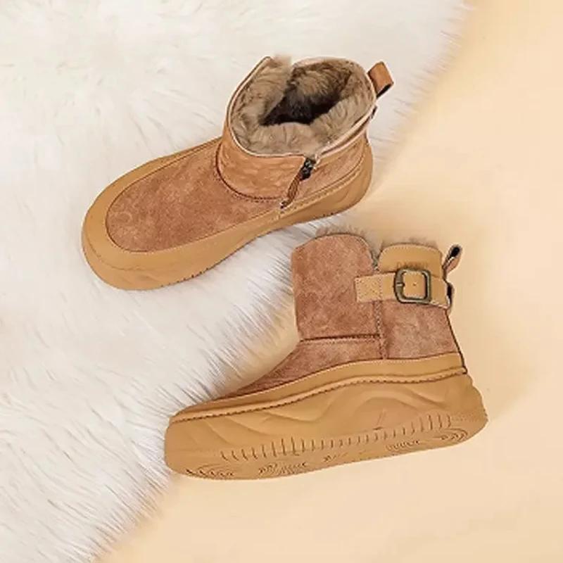 Fashion Snow Boots for Women New In Woman Shoes Padded Plus Warm On Slip Boot Gothic Gyaru Y2k Protective 39 Comfortable and Elegant Hot