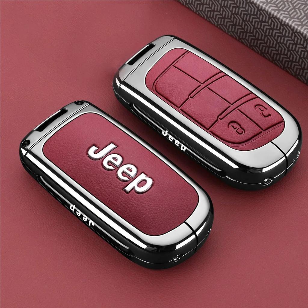 Car Key Case Cover For Jeep Freedom Light Jeep Freedom Warrior Grand Cherokee Commander Keychain Keyless Auto Accessories ALW1