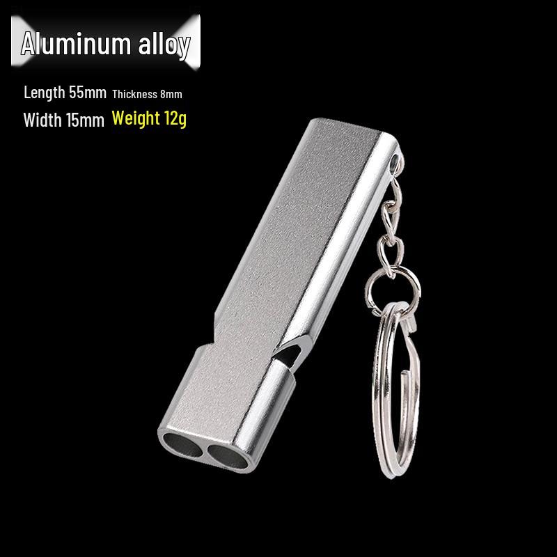 Multifunctional Outdoor Survival Whistle: 7-in-1 with LED Light, Thermometer, and Compass