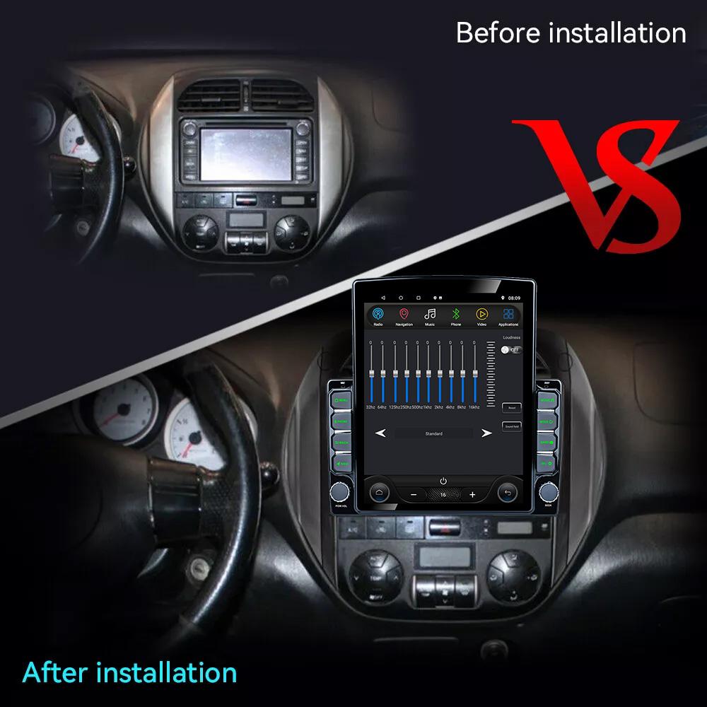 9.7" Vertical Style Tesla Screen Android Car Radio For Toyota RAV4 RAV 4 2003-2005 GPS Navigation Multimedia Player Carplay