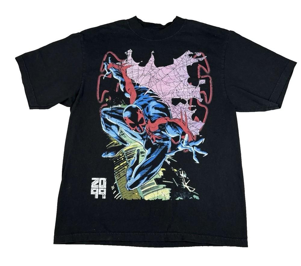 

Человек-Паук 2099 Marvel Комикс Мигель О Хара Футболка Размер от S до 5XL Репринт Унисекс Футболка XXXL
