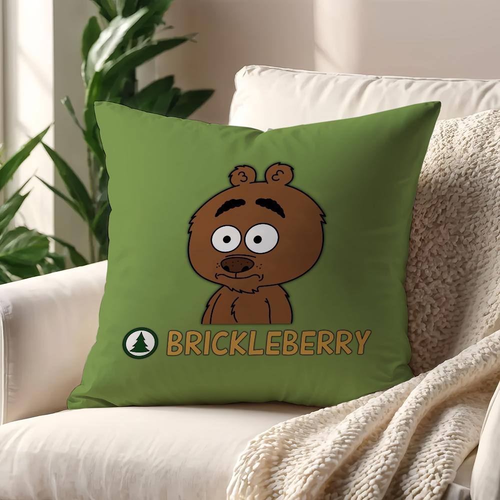 Cartoon B-Brickleberrys Lustiger Kissenbezug Kissenhülle Zuhause Sofa Wohnzimmer Dekoration Büro Auto Nordische Schlichtheit