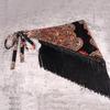 Retro Tassel Triangle Waistband Women Wide Waist Belt Embroidered Printed Corset Belt Shirt Dress Belt Coat Decor Accessories