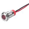 50pcs IP65 Waterproof BEM 10C High Quality Metal Warning LED Light Indicator 10mm(Red 12V)