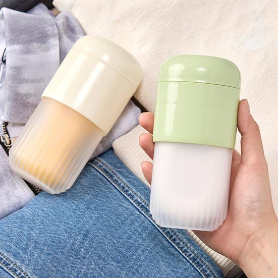 Portable Soap Dish Sealed Storage Box with Cleaning Brush Large Capacity Dustproof Portable Travel Soap Organizer