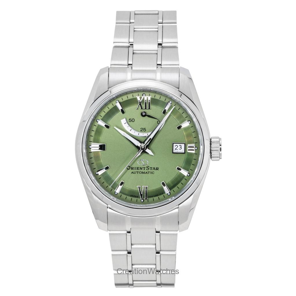 Orient Star Contemporary Нержавеющая сталь Зеленый циферблат Автоматический RE-AU0107E 100М Мужские часы зелёный