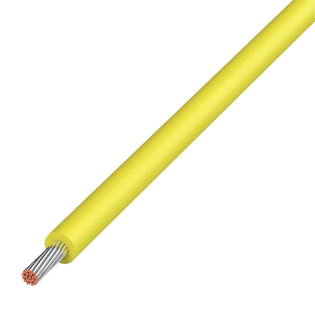 Kyowa Harmonet UL1007 AWG20 Electrical Yellow Heat-Resistant Vinyl-Insulated Wire, Reel, 100m,