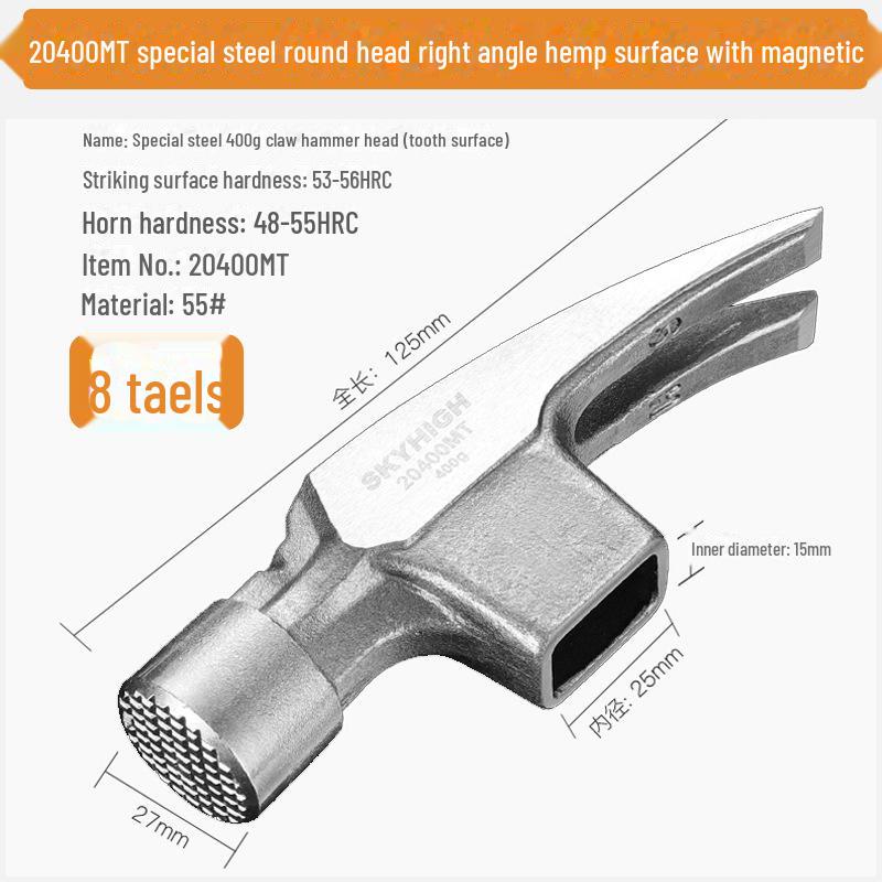 Australian & New Zealand High Carbon Steel Magnetic Claw Woodworking Hammer